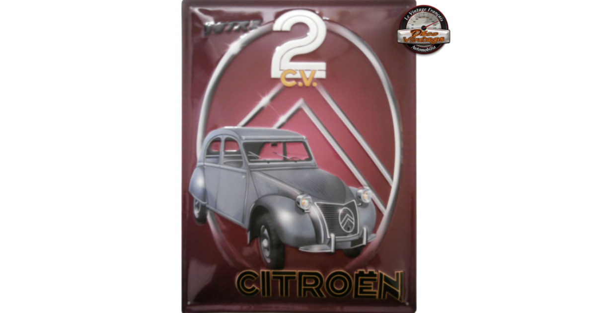 Citroen 2CV Rouge Avec Déco Blanc, Limité: 100 PC , 1:18